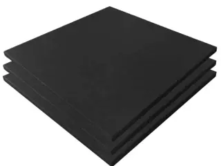 Pack de 20 losetas de caucho (100x100cm) alta densidad premium negro 10/15/20 MM