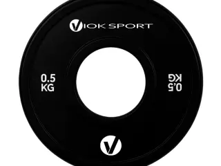 Disco fraccional halterofilia negro 0,5/1,5/2,5 KG