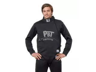 Chaqueta de esgrima Negra 350N CE Hombre PBT esgrima