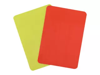 SET TARJETA ARBITRO COLOR ROJA /AMARILLA