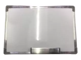 PIZARRA MAGNÉTICA CERCO DE ALUMINIO 60X90 CM CON SOPORTE NEUTRAL