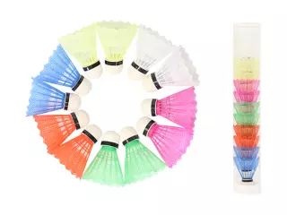 VOLANTES BADMINTON PLASTICO 12UDS