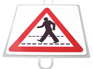 PANEL DE SEÑALIZACION TRAFICO DE PELIGRO Nº2 (PEATONES)