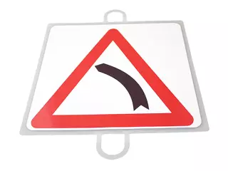 PANEL DE SEÑALIZACION TRAFICO DE PELIGRO Nº 12 (CURVA IZQUIERDA)