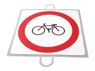 PANEL DE SEÑALIZACION TRAFICO DE PROHIBICION Nº 2 (CICLOS)