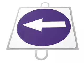 PANEL DE SEÑALIZACION TRAFICO DE OBLIGACION Nº 2 (SENTIDO DCHA)