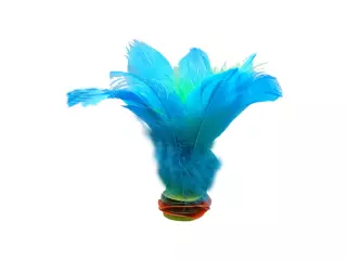 LOTE 8 INDIAKAS FÚTBOL PLUMA BICOLOR