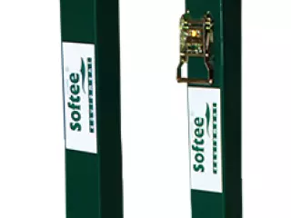 JUEGO POSTES TENIS FIJOS CUADRADOS 80 X 80 MM
