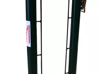 JUEGO POSTES DE TENIS FIJOS  80 MM CON BASE PARA ATORNILLAR