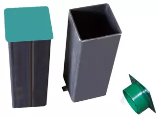 JUEGO BOTES PARA POSTES METALICOS CUADRADOS