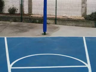 JUEGO PROTECCION POSTES BASKET/ MINIBASKET MONOTUBO 80x80 mm