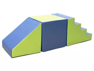 SET FIGURAS N 3 (ESCALERA, CUADRADO, RAMPA)  - AZUL/VERDE, 60 CM