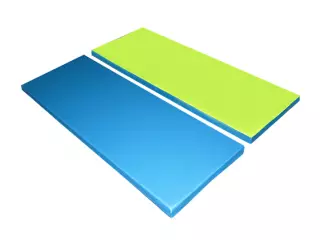 FIGURA COLCHONETA 120X60X5 CM - AZUL/VERDE