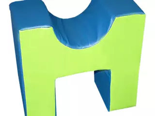 FIGURA ASIENTO 60X60X30CM - 60X60X30 CM, AZUL/VERDE