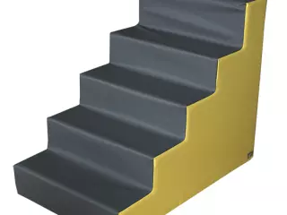 FIGURA ESCALERA GRANDE 100X80X60 CM - AMARILLO/GRIS, 100X80X60 CM