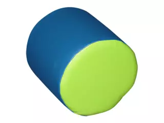 FIGURA MINI CILINDRO 25X25 CM  - AZUL/VERDE, 25X25  CM