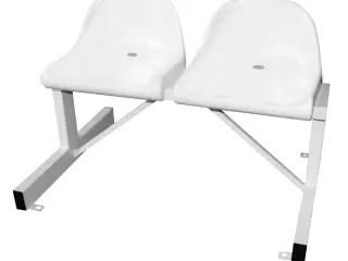 BANCO METALICO CON ASIENTOS PVC-2 PLAZAS-