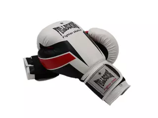 PAR DE GUANTES BOXEO FULLBOXING TERREMOTO - BLANCO/ROJO/NEGRO, 12OZ#