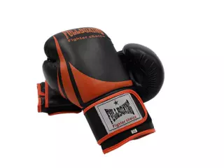 PAR DE GUANTES BOXEO FULLBOXING ERUPCION - NEGRO/NARANJA, 12OZ