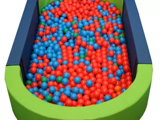 PISCINA DE BOLAS OVALADA LLENADO PELOTAS, 300 X 150 X 40 CM ALTO X 15 CM ANCHO