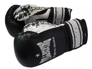 GUANTE DE BOXEO HURACAN - 12OZ, NEGRO/BLANCO
