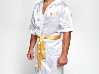 AB260 Bata de boxeo blanca/NEGRA Leone 1947