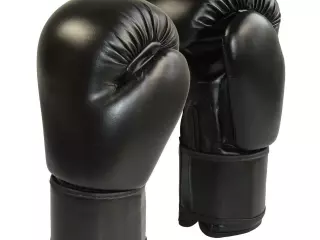GUANTES BOXEO NEGROS PU 8/10/12/14/16 ONZAS