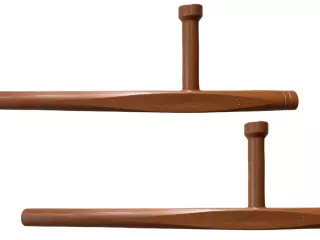 TONFAS DE PLÁSTICO MARRONES