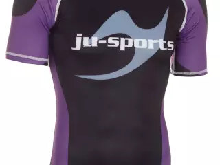 RASHGUARD BJJ MANGA CORTA MORADO JUSPORTS CAMISETA COMPRESION
