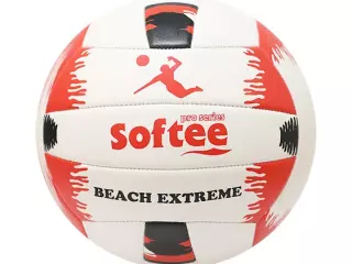 BALON VOLEY SOFTEE BEACH EXTREME - VOLEY PLAYA, BLANCO/ROJO#