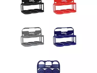 PORTABOTELLAS PLEGABLE DELUXE  PARA 6 BOTELLAS - 6 BTLL, AZUL