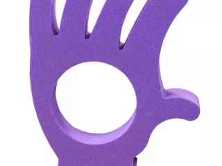 TAPIZ CON FORMA DE MANO - VIOLETA,