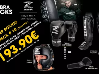 PACK BOXING / MMA Nº 10 GUANTES,ESPINILLERA,VENDAS,CASCO