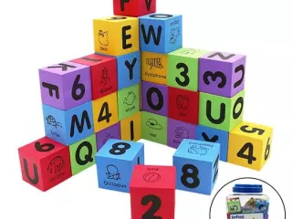SET 30 CUBOS FOAM (ALFABETO Y NUMEROS)