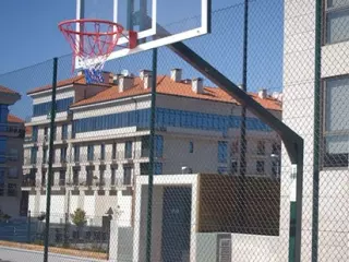 JGO CANASTAS BALONCESTO MONOTUBULAR FIJAS CON BASE PARA ANCLAJE -SIN TABLERO, NI ARO - USO PARTICULAR