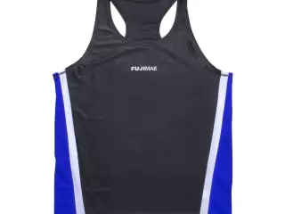 Camiseta Savate. Negro-Azul. M