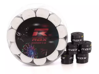 TARRO 30 OVERGRIPS ROX BLANCOS/NEGROS PADEL