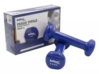 JUEGO PESAS VINILO SOFTEE - AZUL, 2 KG PREGUNTAR STOCK MANCUERNAS