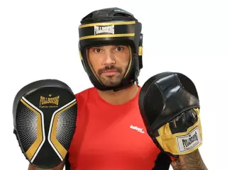CASCO BOXEO FULLBOXING SHELL NEGRO/ORO
