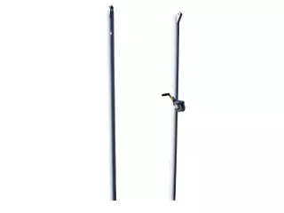 Postes Multideporte/Multialturas, metálicos Ø80 mm, para anclar (tensor con cabrestante) Tenis, Badminton, Voley,altura de 85 a 245 cm