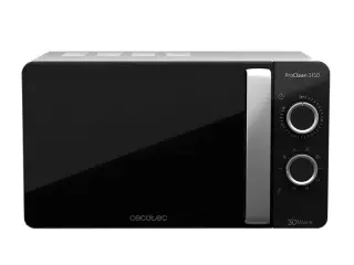 Cecotec ProClean 3150 Microondas con Grill 20L 700W Negro