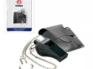 Silbato Naysir N-1B con anilla, cadena y funda. Blister