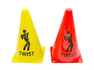 CONO TRAINING TWIST - 23CM, AMARILLO