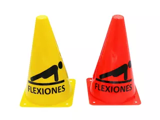 CONO TRAINING FLEXIONES - ROJO, 23CM