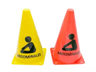 CONO TRAINING ABDOMINALES - 23CM, VERDE