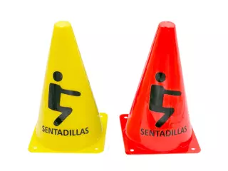 CONO TRAINING SENTADILLAS - VERDE, 23CM
