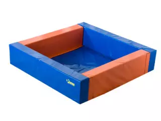 Piscina bloques espuma con tapa 200x150x40x15 cm bolas
