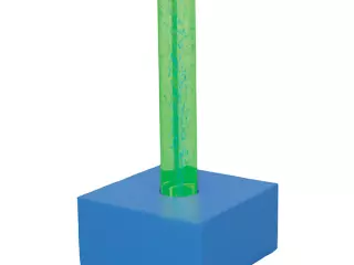Tubo burbujas + bloque-Tubo burbujas con bloque