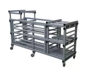 Piscina. Carro PVC Almacenaje 200x63x130