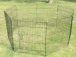 Parque Perros Jaula Plegable Mascotas Cerca Entrenamiento Cachorros 8 Vallas (71x76cm)
